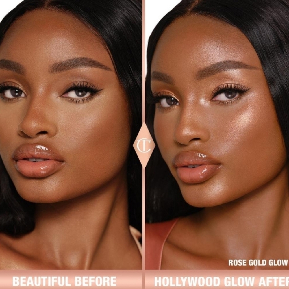 Charlotte Tilbury Glow Glide Face Architect Highlighter: Rose Gold Glow, 7g, NIB - Picture 3 of 8